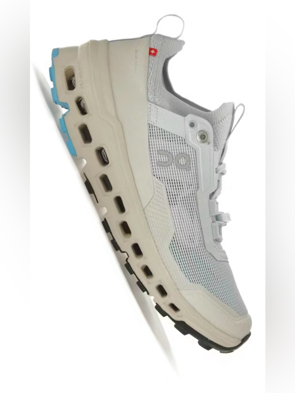 NEW - On Running Women’s Athletic Shoe in White with Light Blue Accents